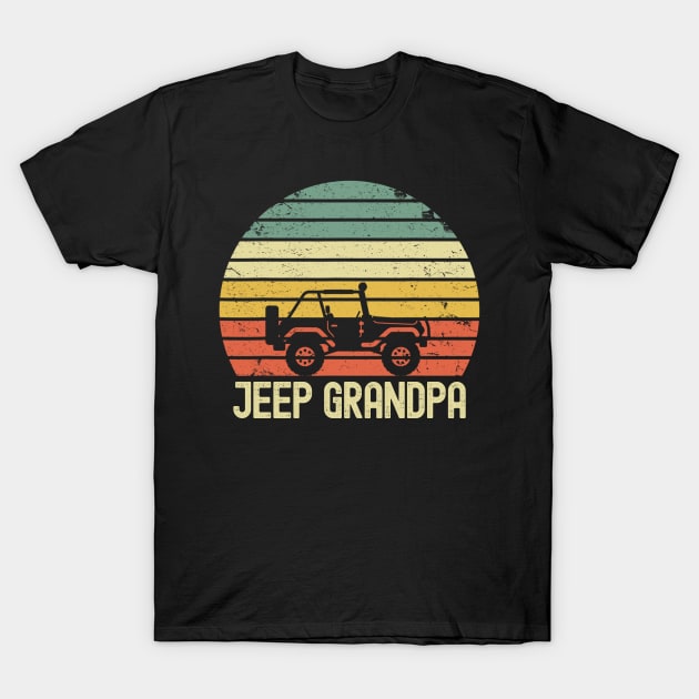 Jeep Grandpa Vintage Jeep T-Shirt by Oska Like